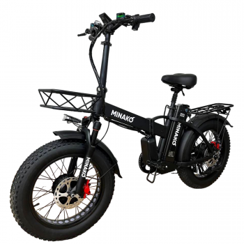 Электровелосипед Minako F10 Dual черный гидравлика (спицы)
