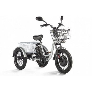 Электровелосипед электротрицикл Eltreco Porter Fat 700 Серебристый